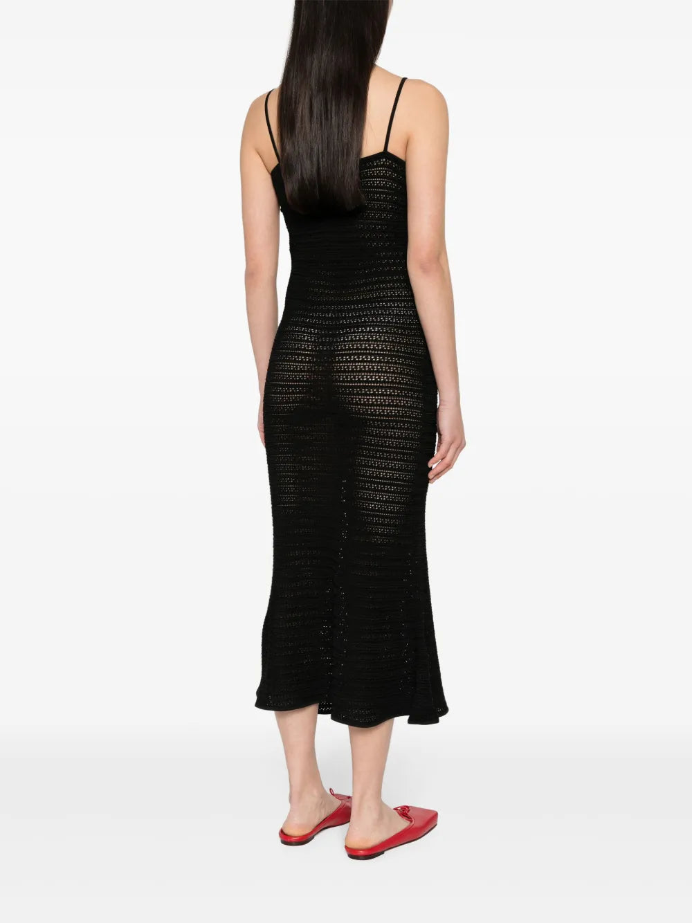crochet midi dress