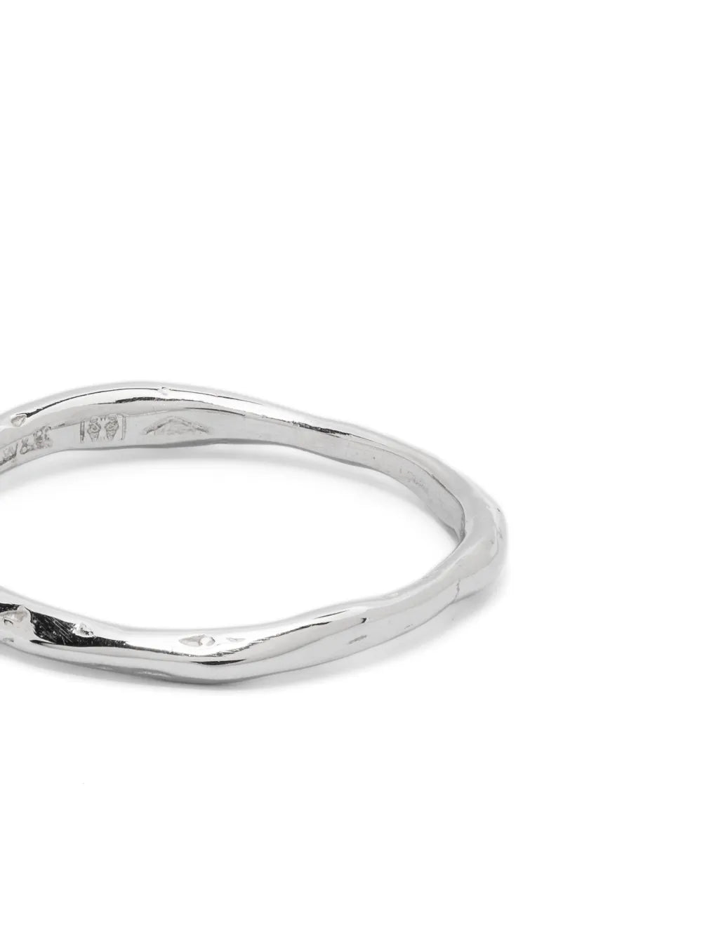 18kt white gold Organic ring