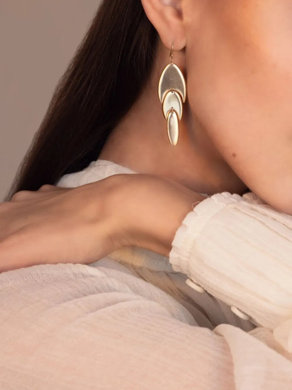18kt yellow gold Cactus earrings