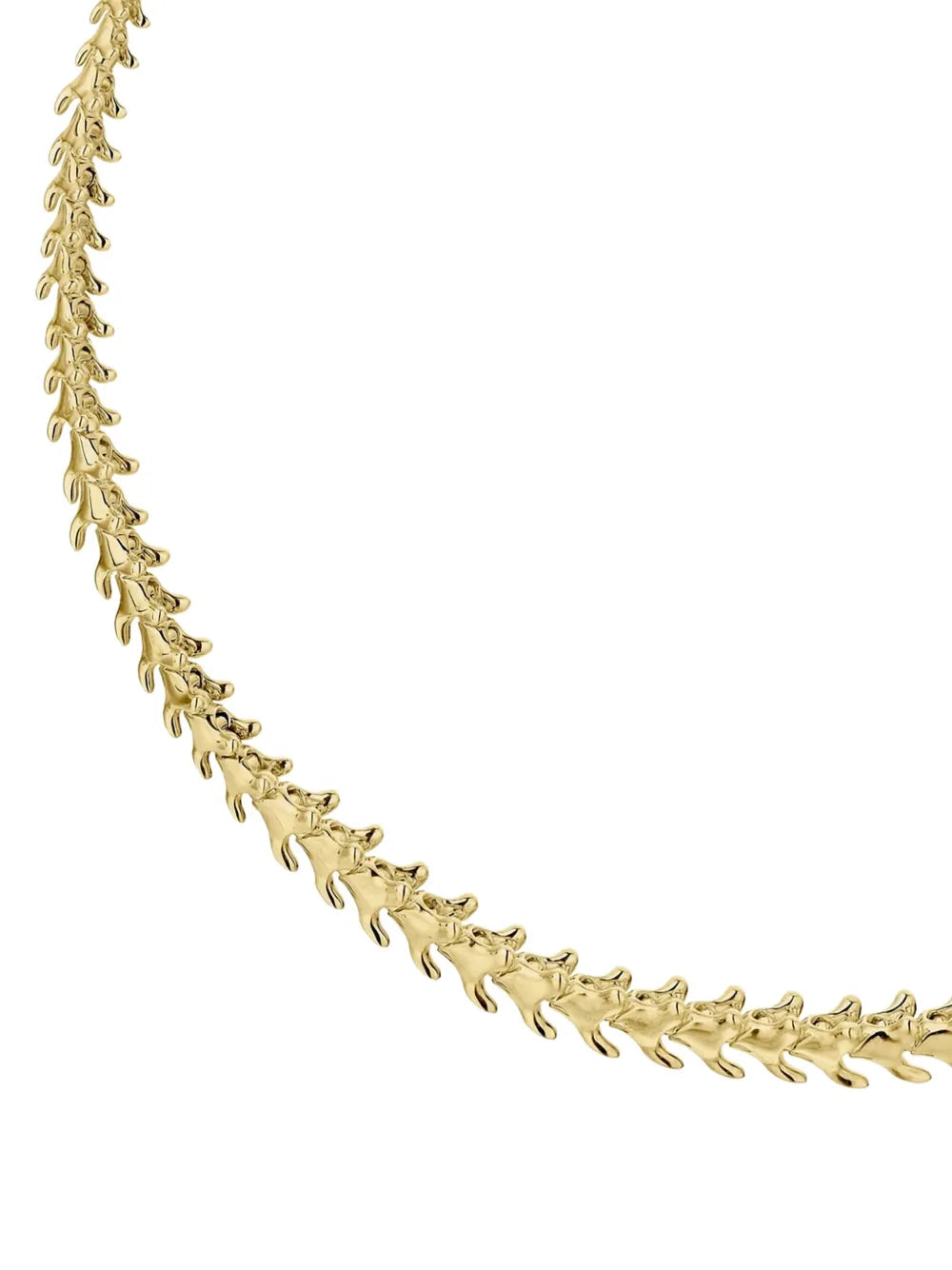 18K gold and sterling silver Serpent's Trace choker necklace