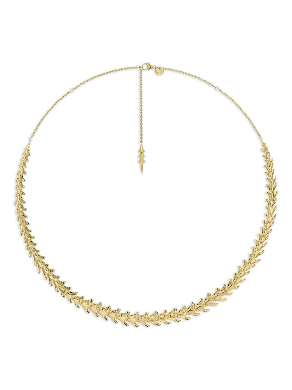 18K gold and sterling silver Serpent's Trace choker necklace
