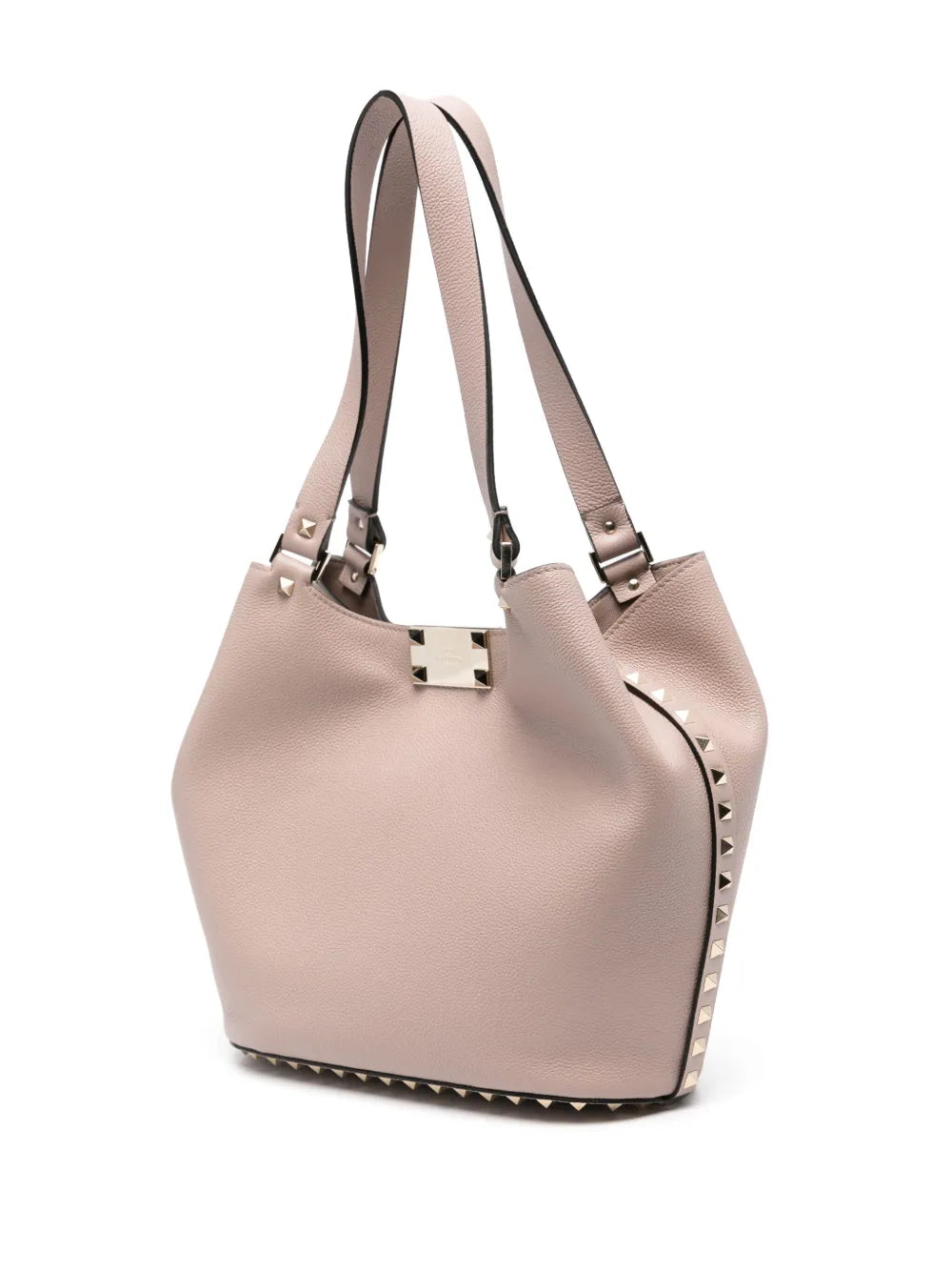 Rockstud leather shoulder bag