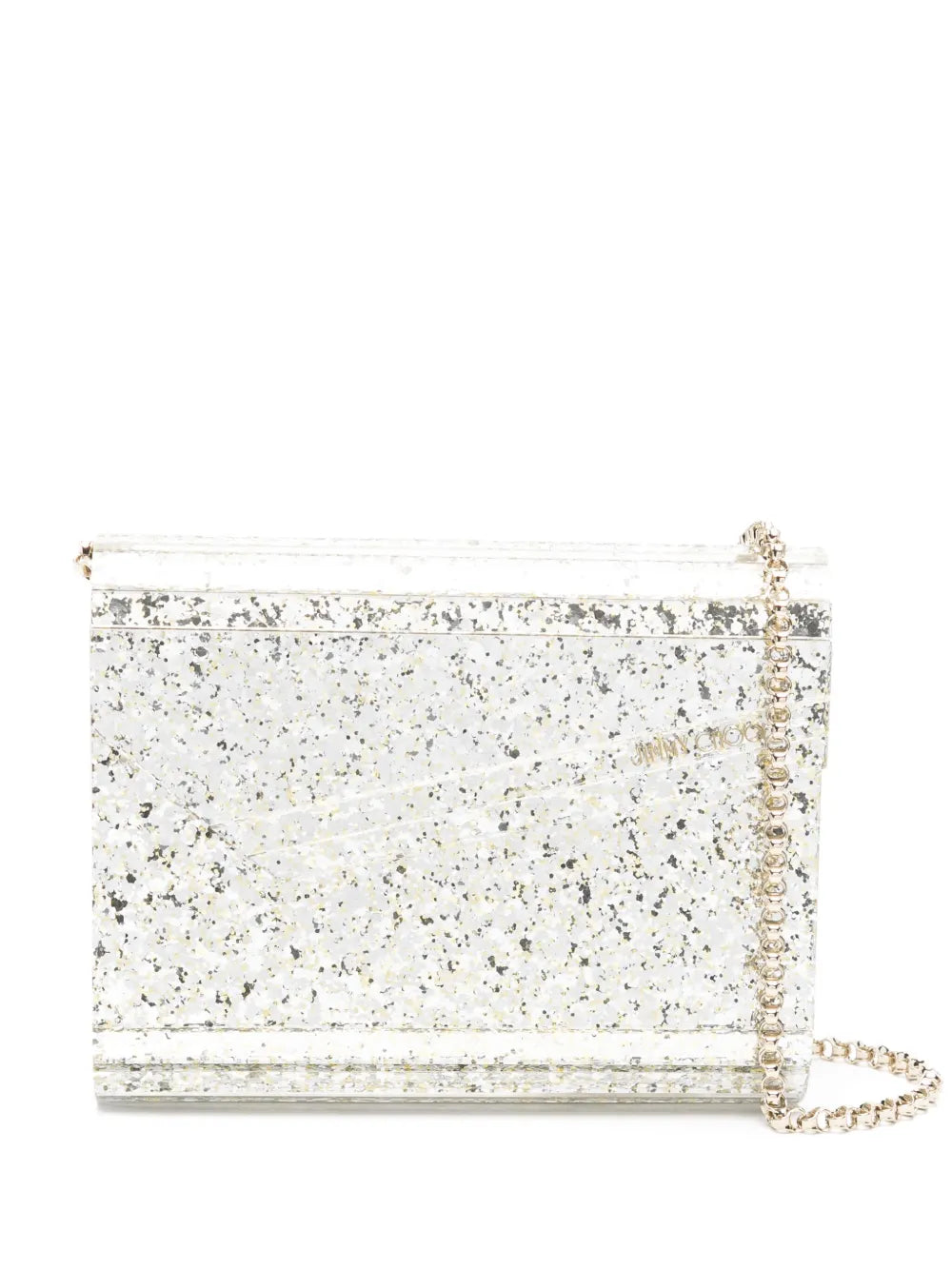 Candy glitter-detailing clutch