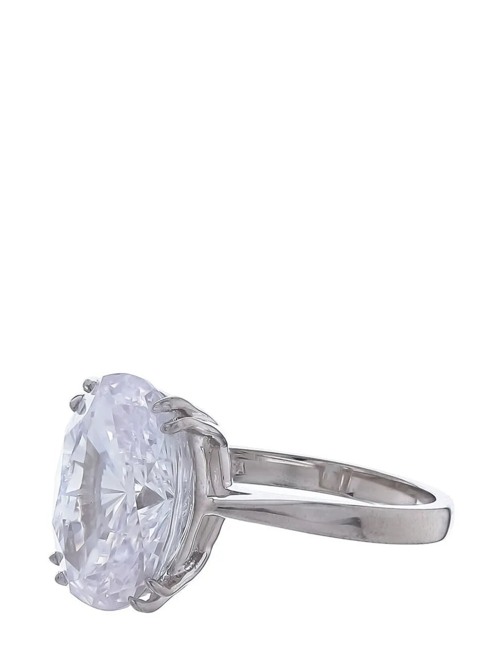 14kt gold vermeil oval solitaire ring