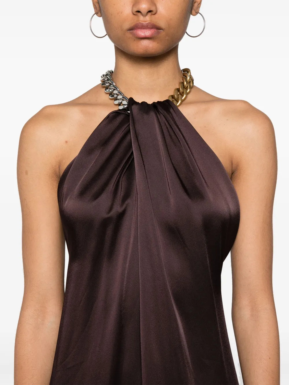Falabella-chain midi dress