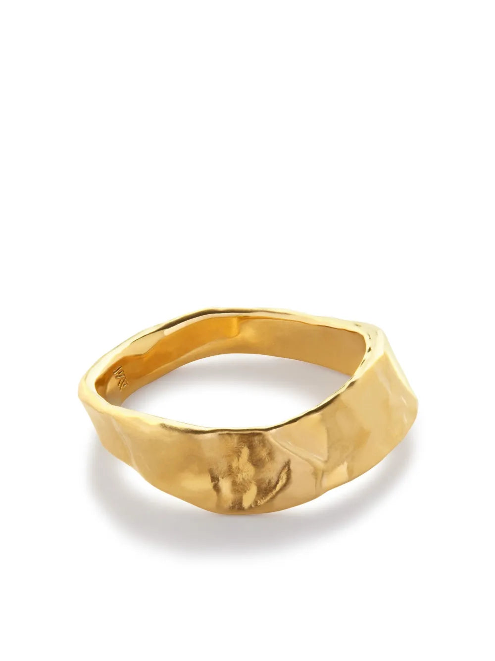 Capri stacking hammered ring