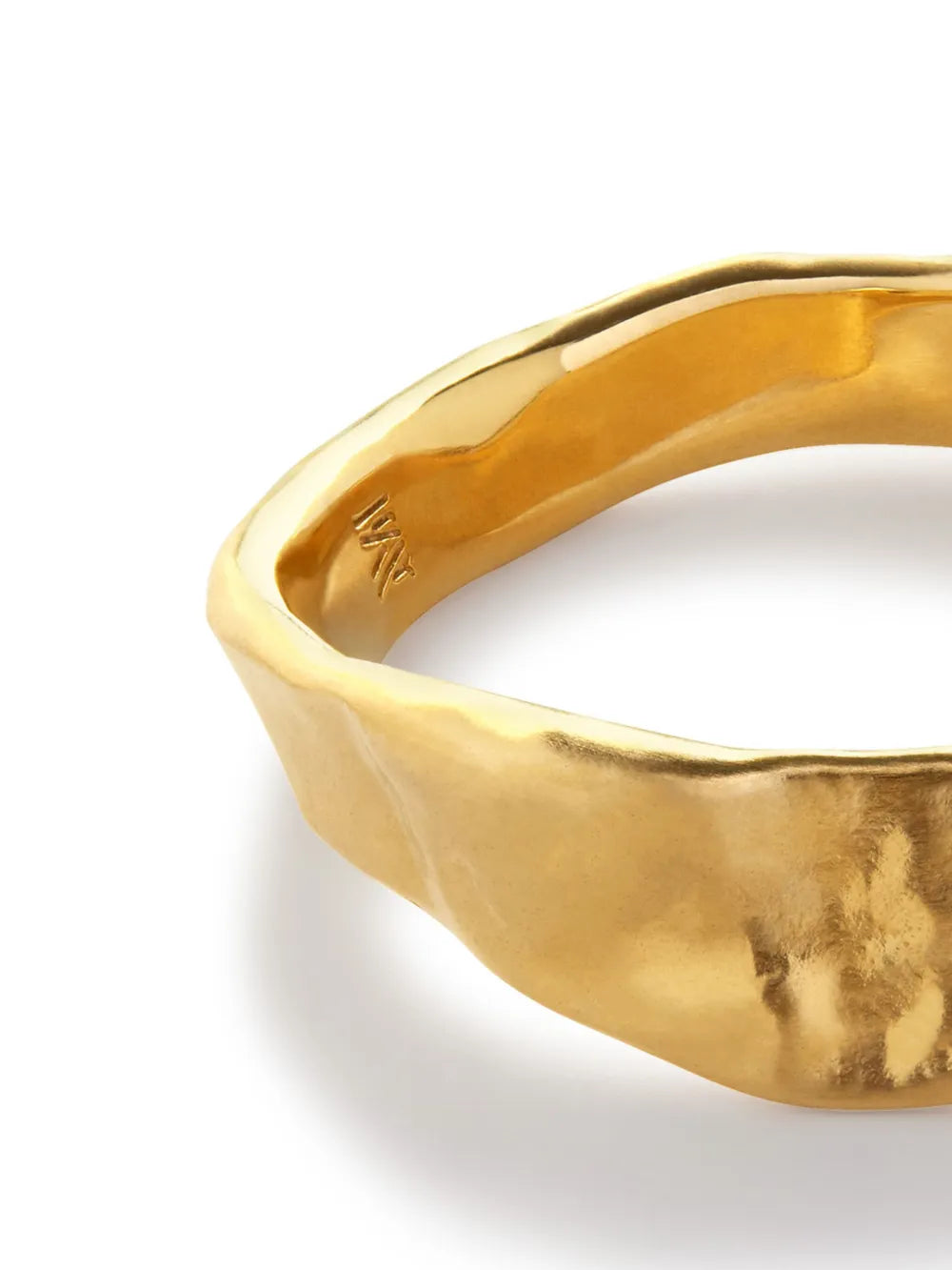 Capri stacking hammered ring
