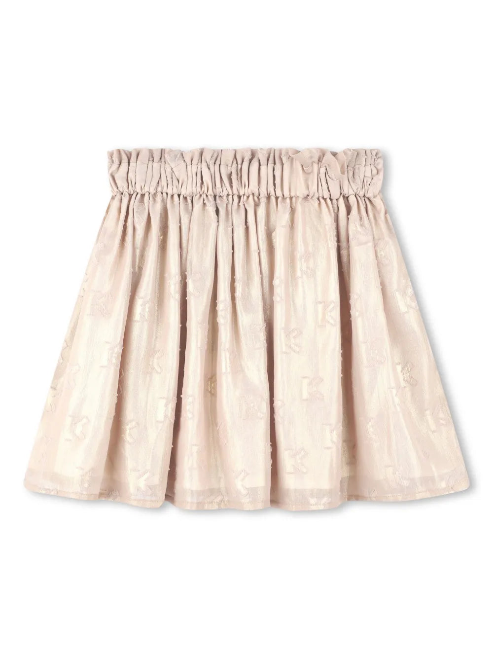 high-waist A-line skirt