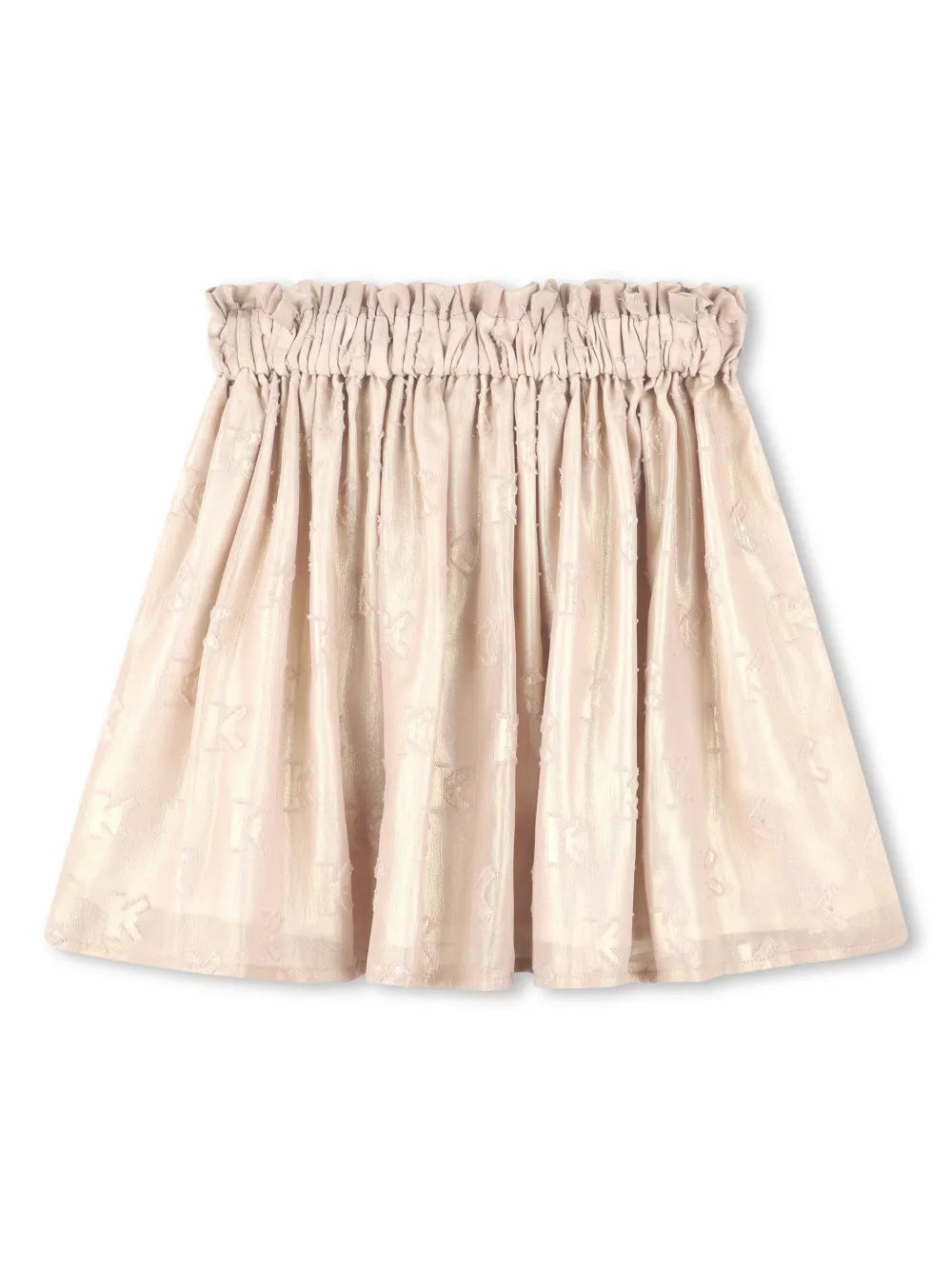 high-waist A-line skirt
