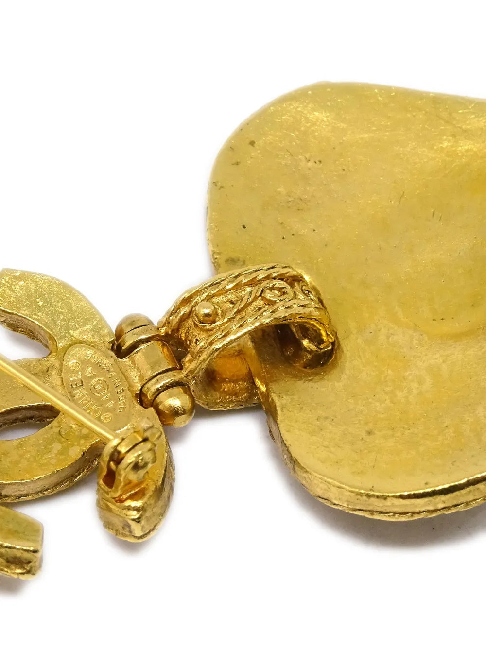 1994 Gripoix gold-plated heart brooch