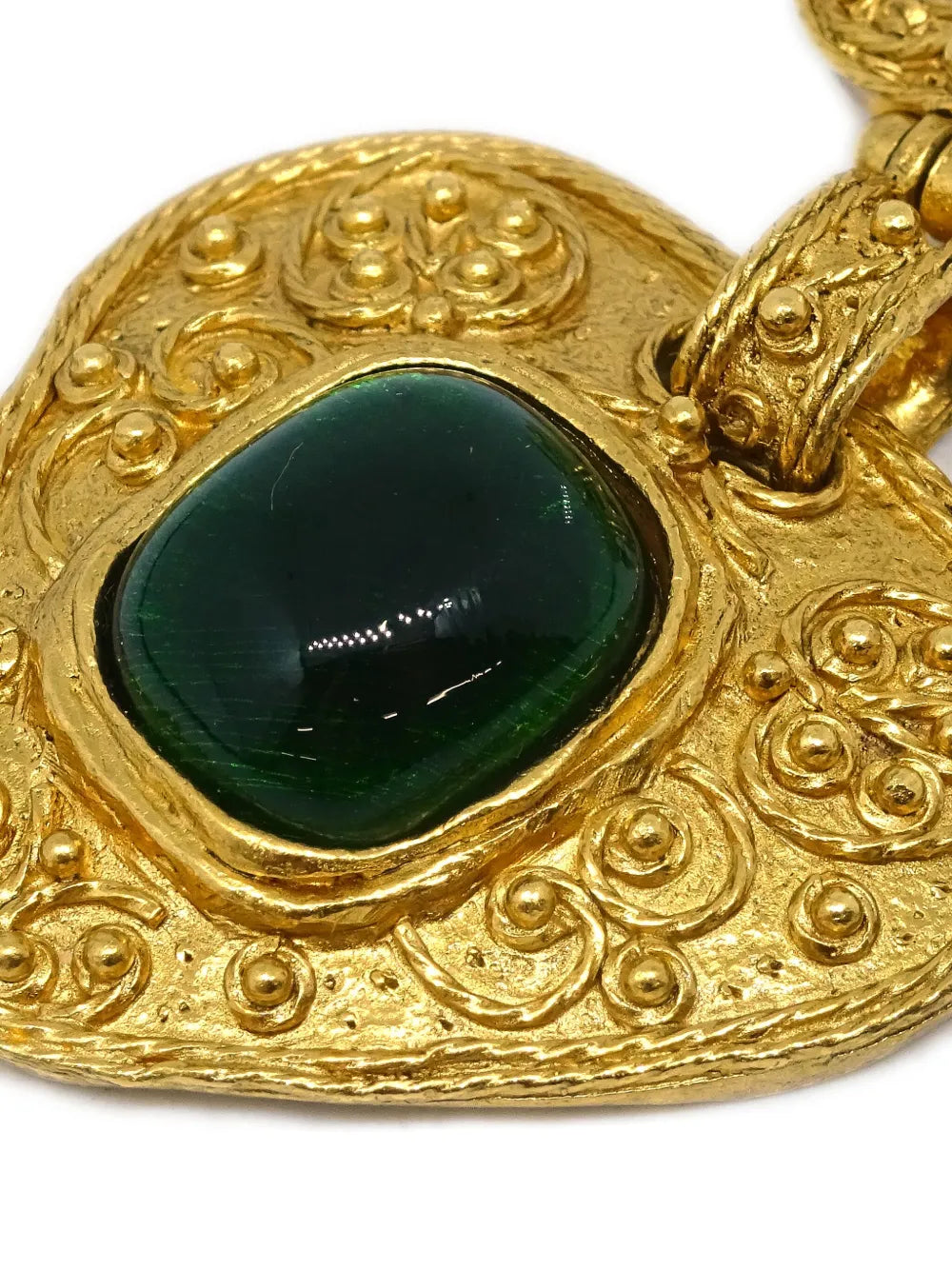 1994 Gripoix gold-plated heart brooch