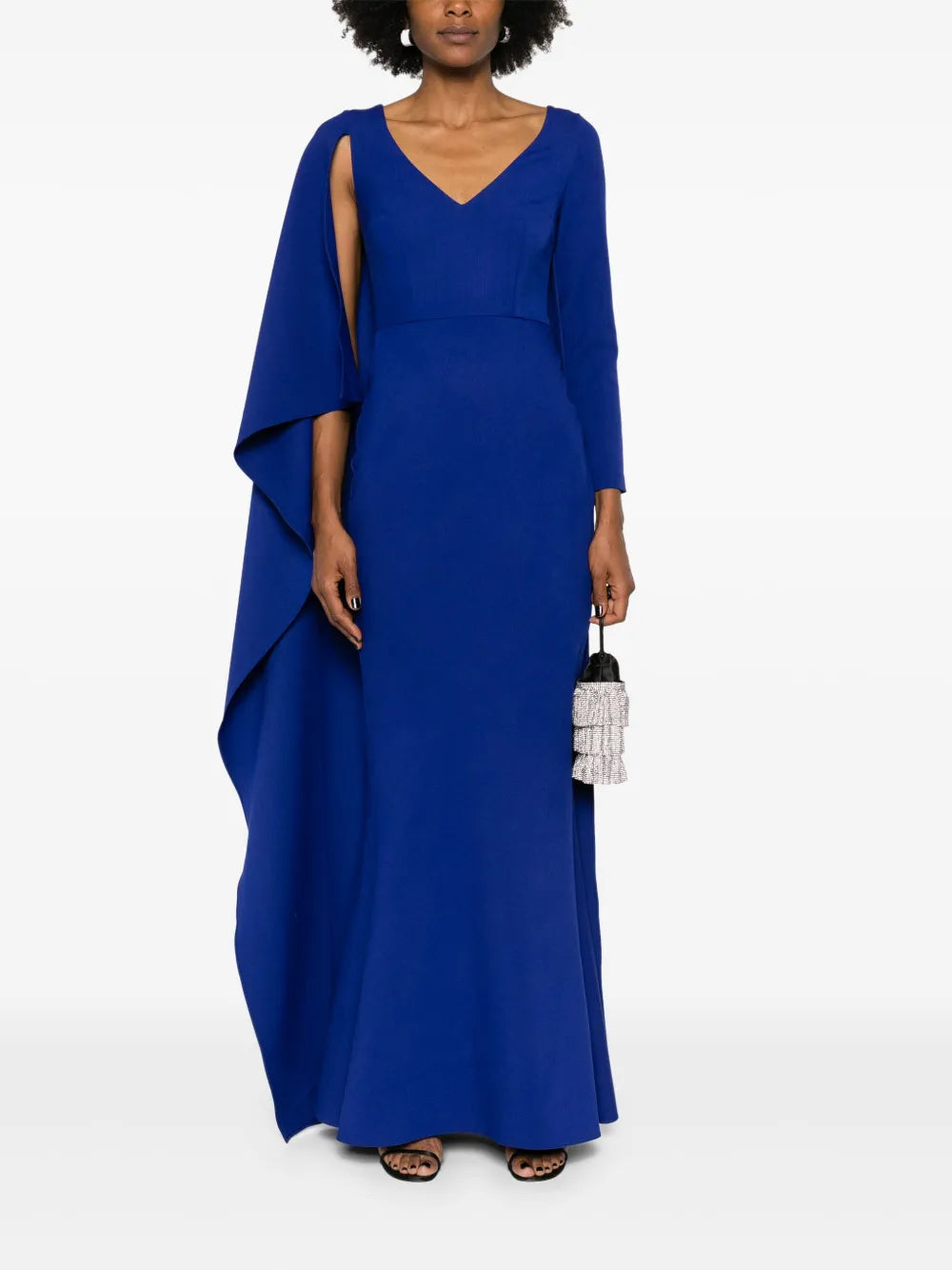 Vinette cape-insert gown