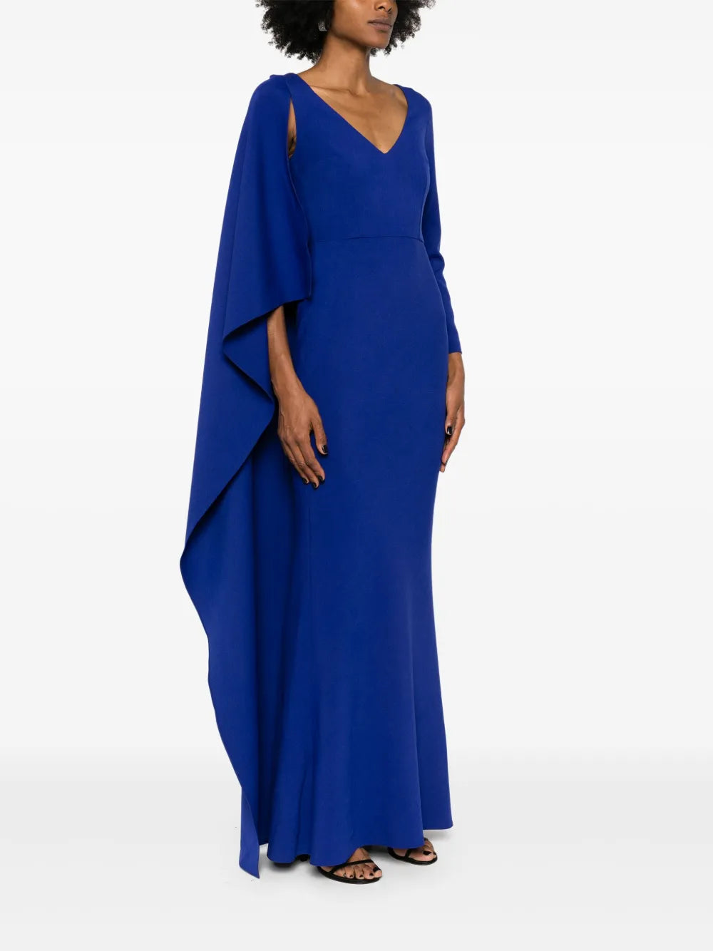 Vinette cape-insert gown
