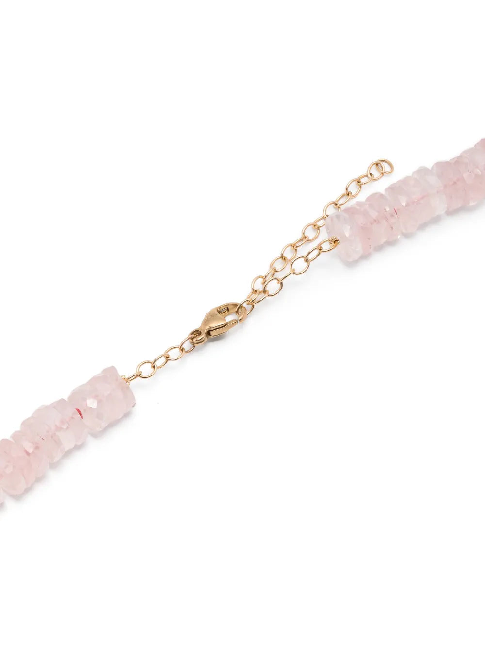 14kt yellow gold Aurora rhodochrosite and quartz necklace