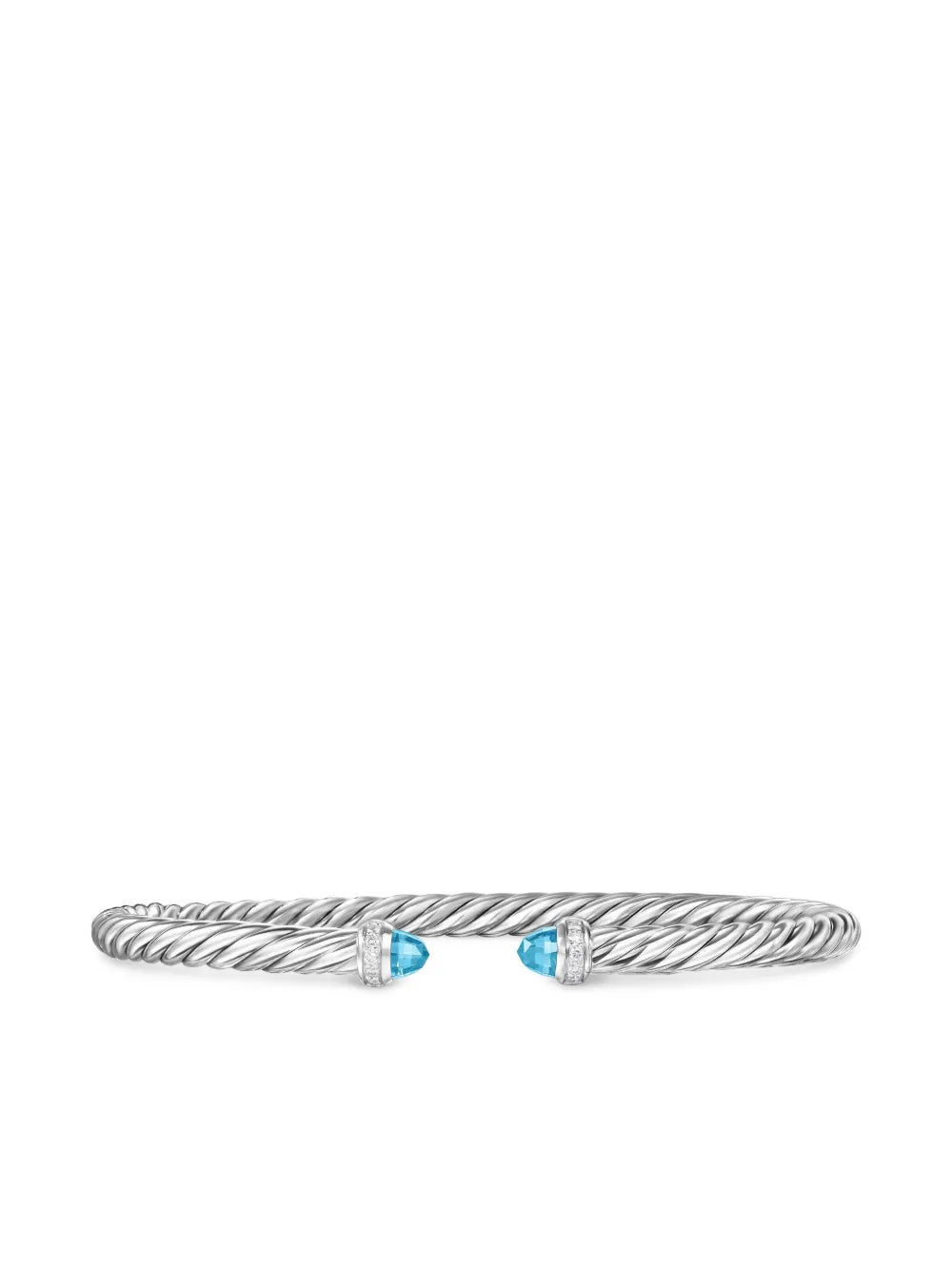 sterling silver Cablespira Flex® diamond bracelet (4mm)