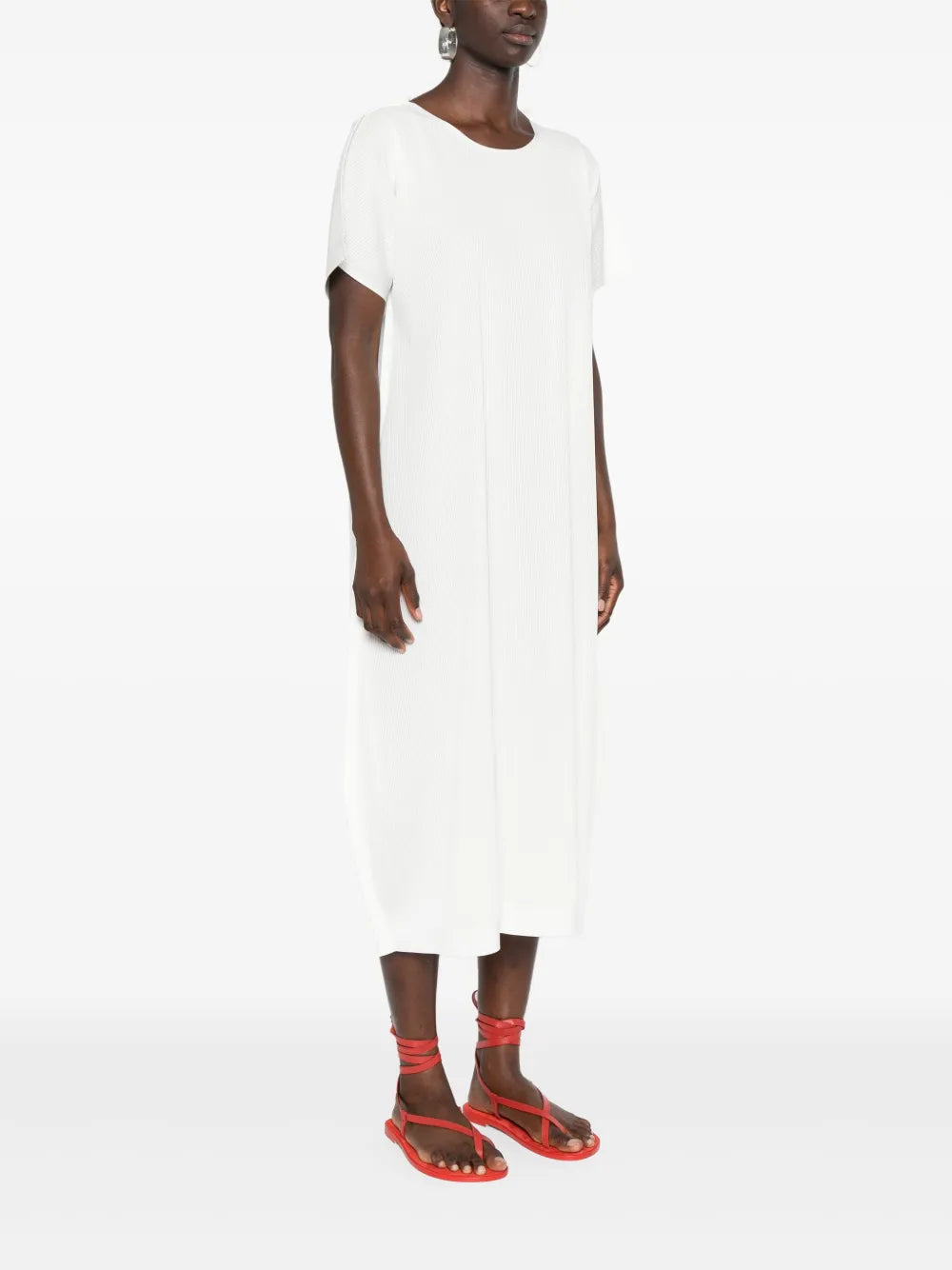 A-Poc Form ribbed midi dress