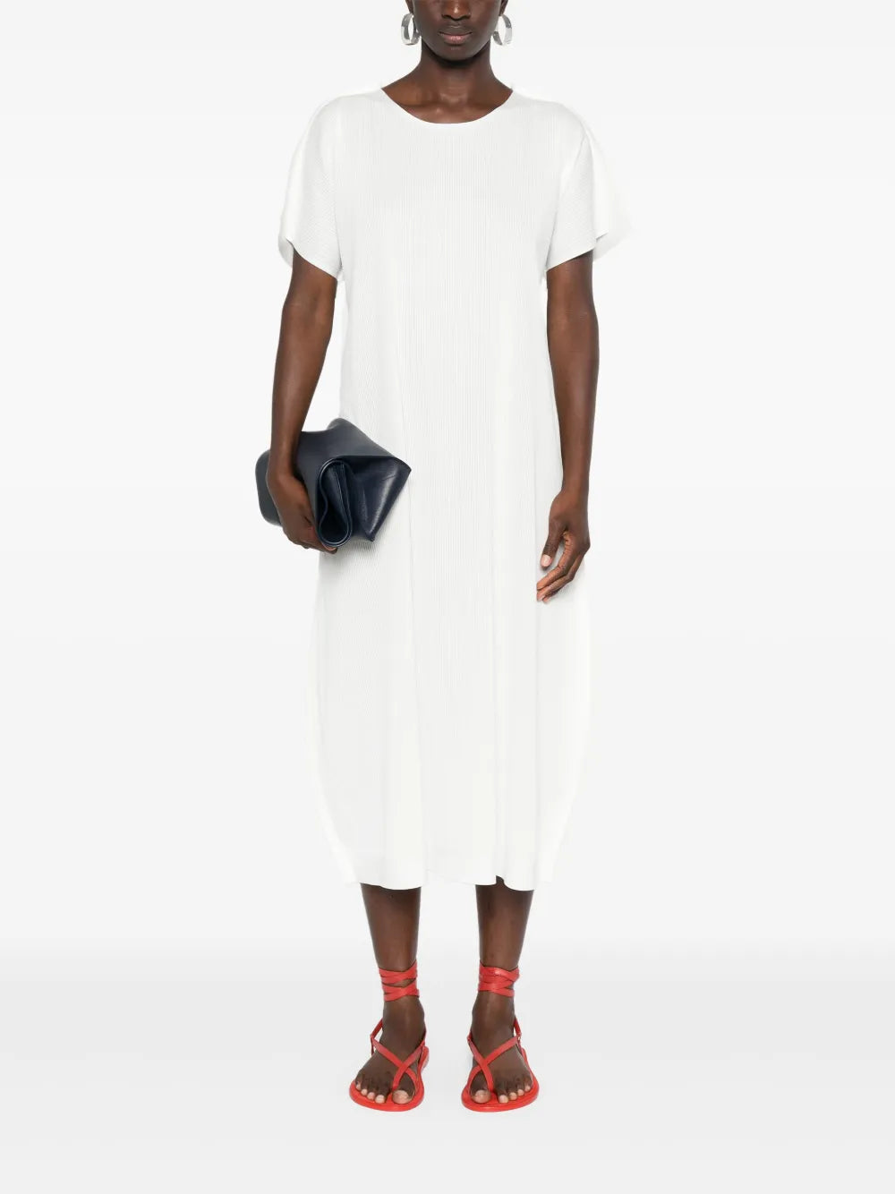 A-Poc Form ribbed midi dress