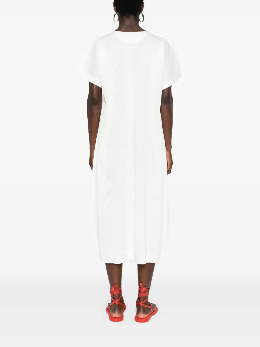 A-Poc Form ribbed midi dress