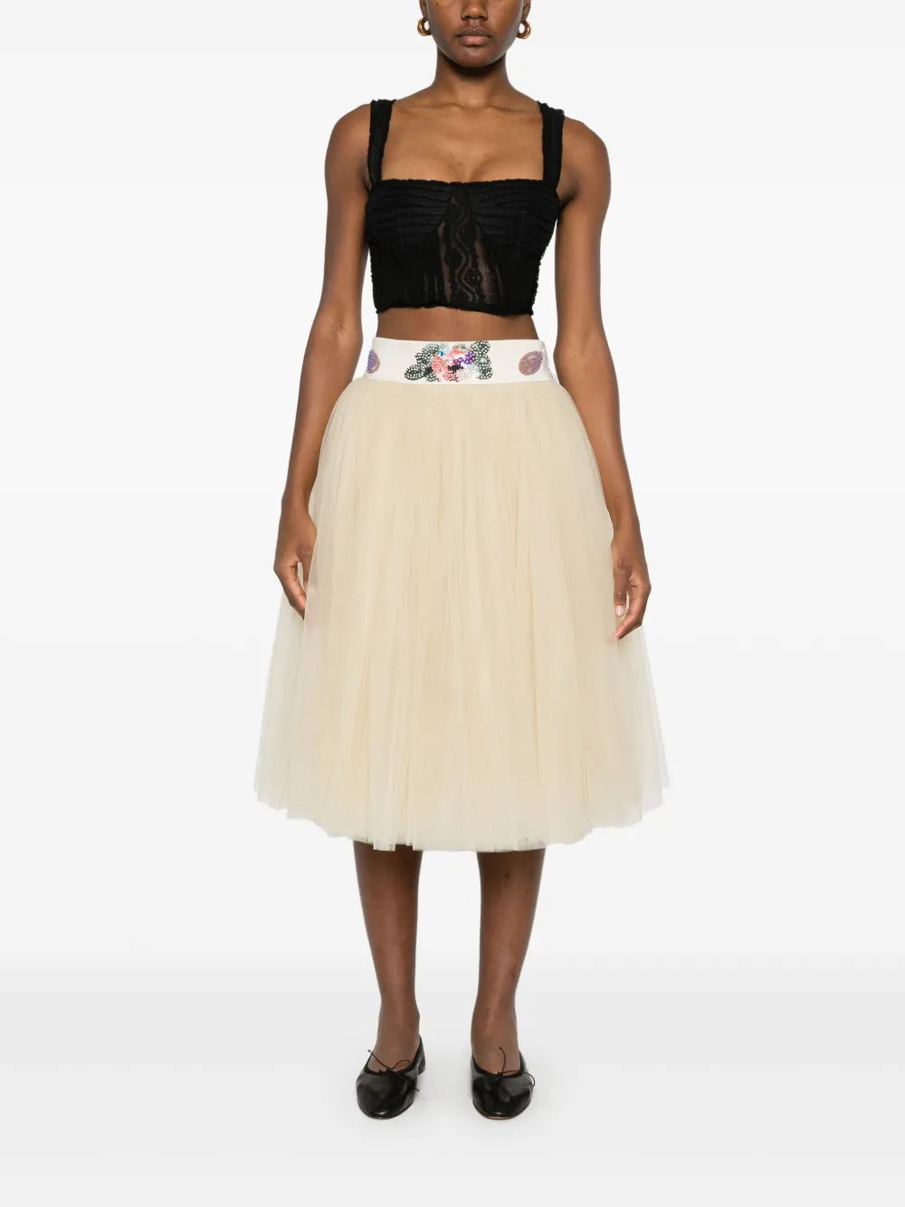 Sunset Lily midi skirt
