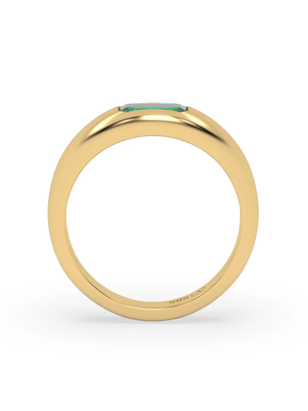 14kt yellow gold Eden Oasis emerald ring
