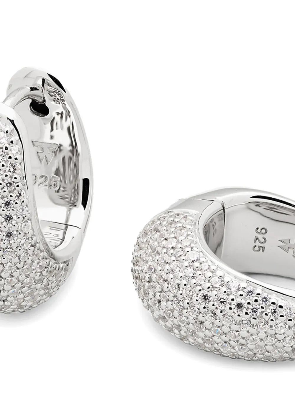 Ice hoop earrings