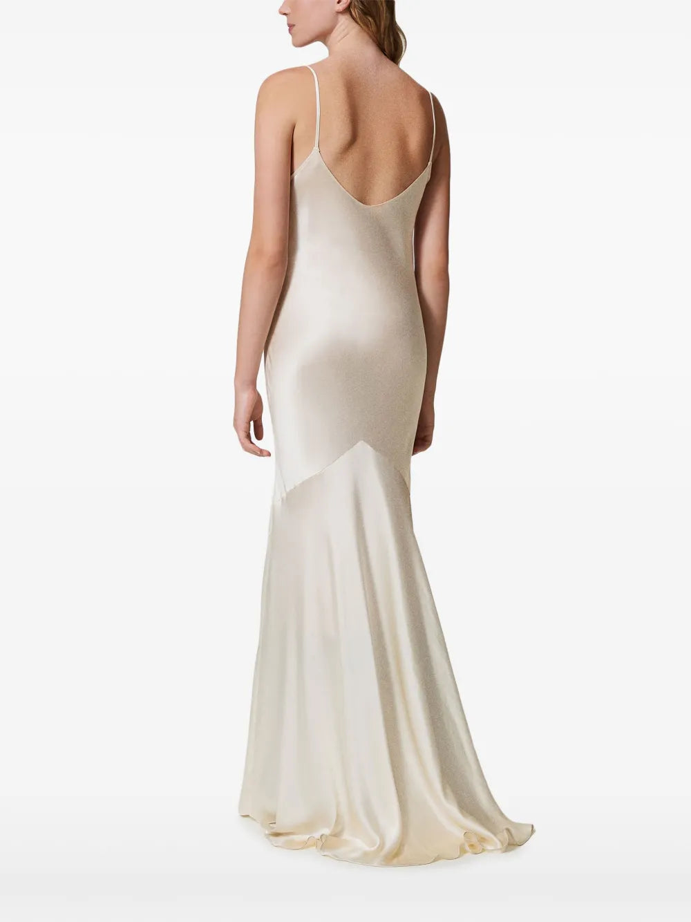 satin-weave dress 