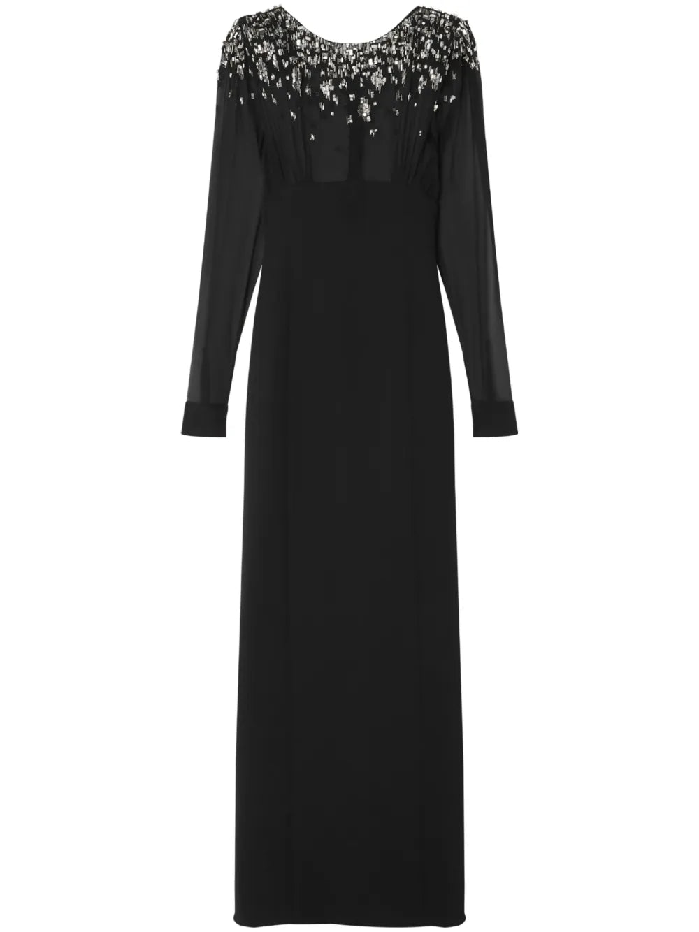 crystal-embellished maxi dress