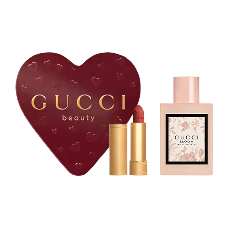 Gucci Floral Delight Light Fragrance Golden Tube Lipstick Makeup Perfume Set 2026 520 Box Limited Edition