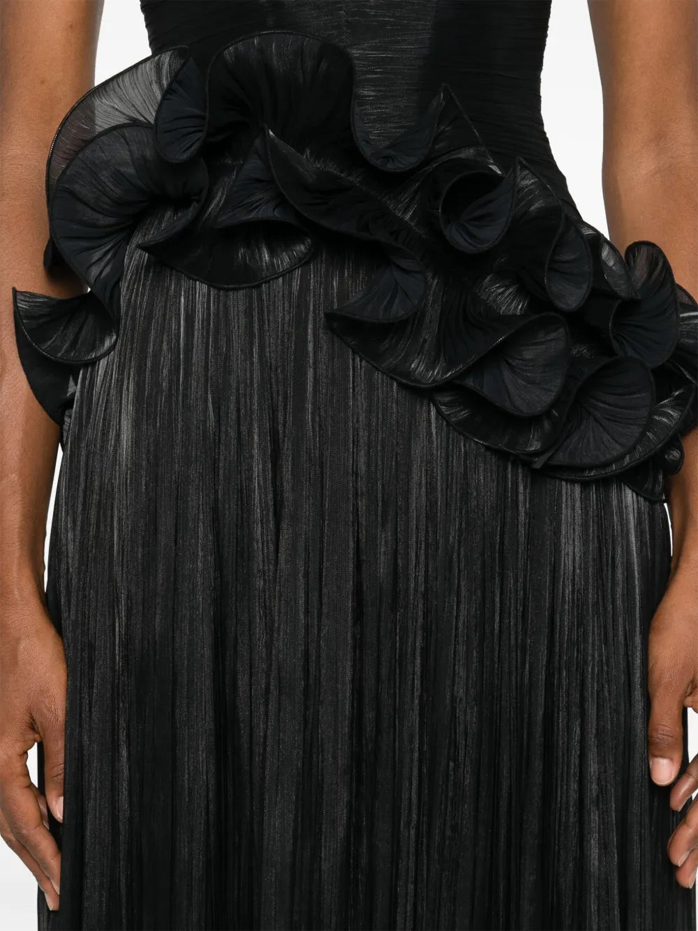 ruffled maxi dress