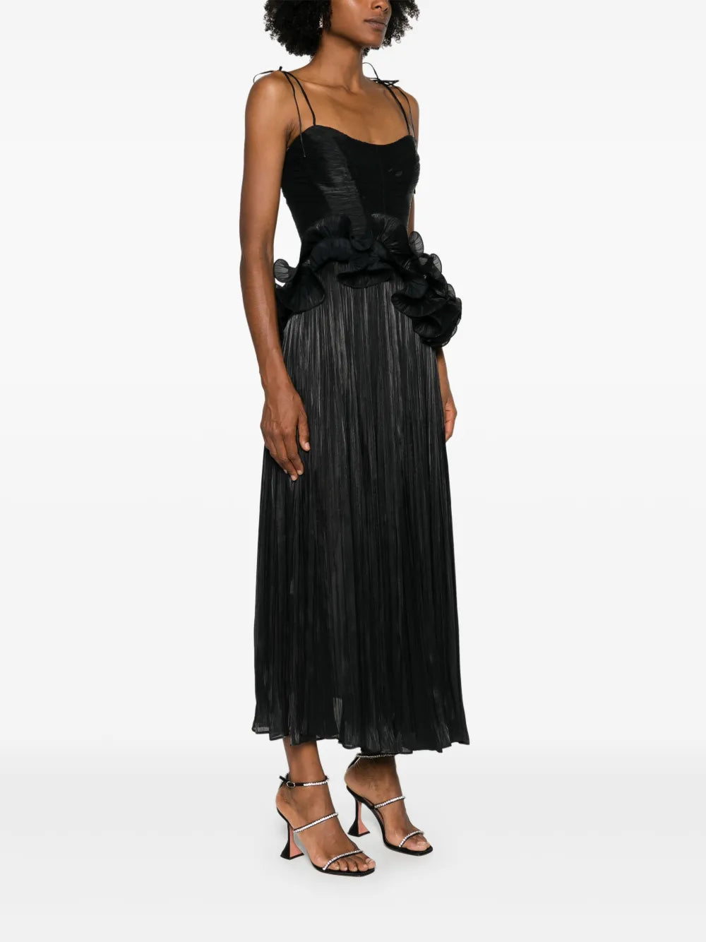 ruffled maxi dress