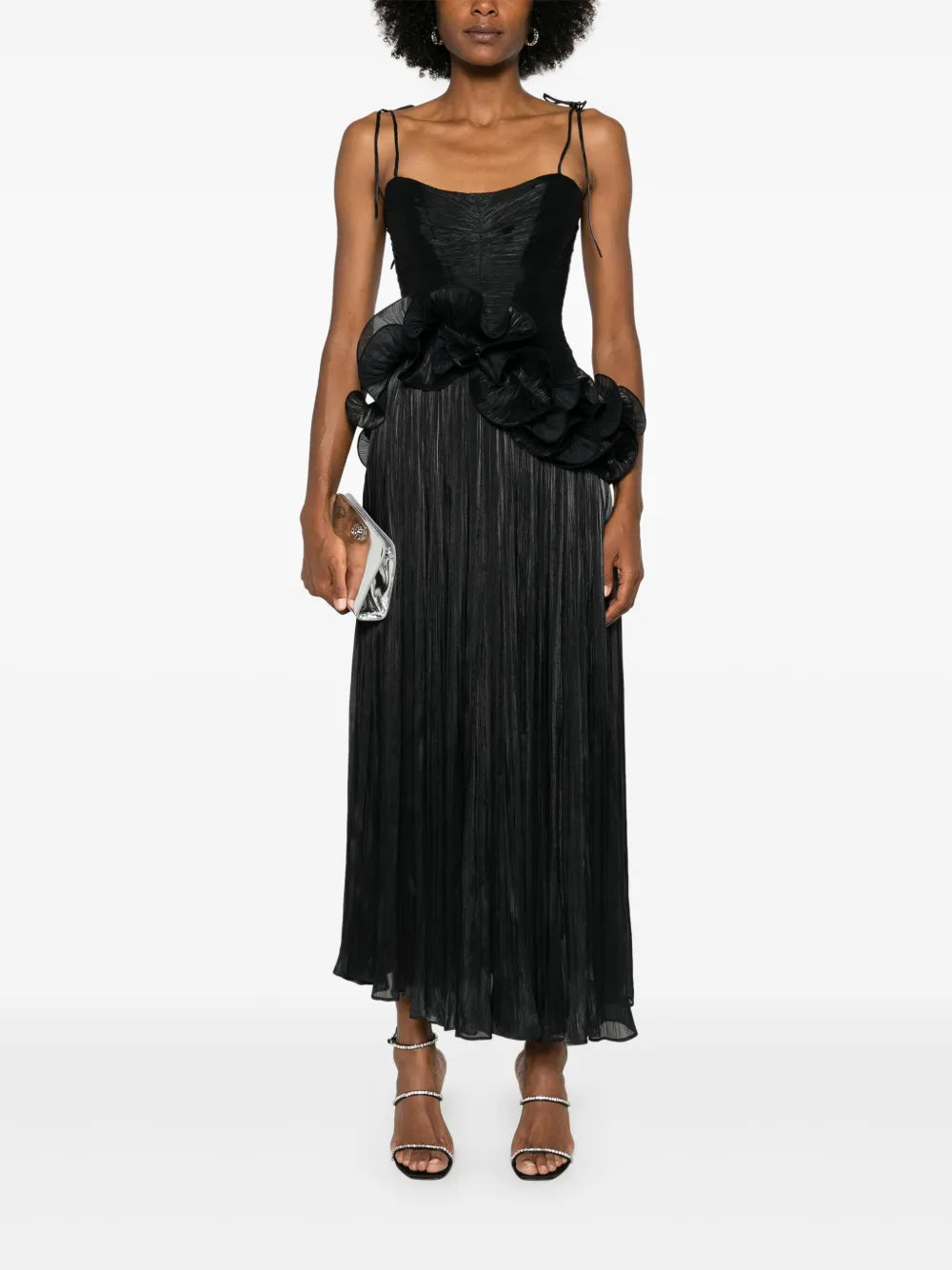 ruffled maxi dress