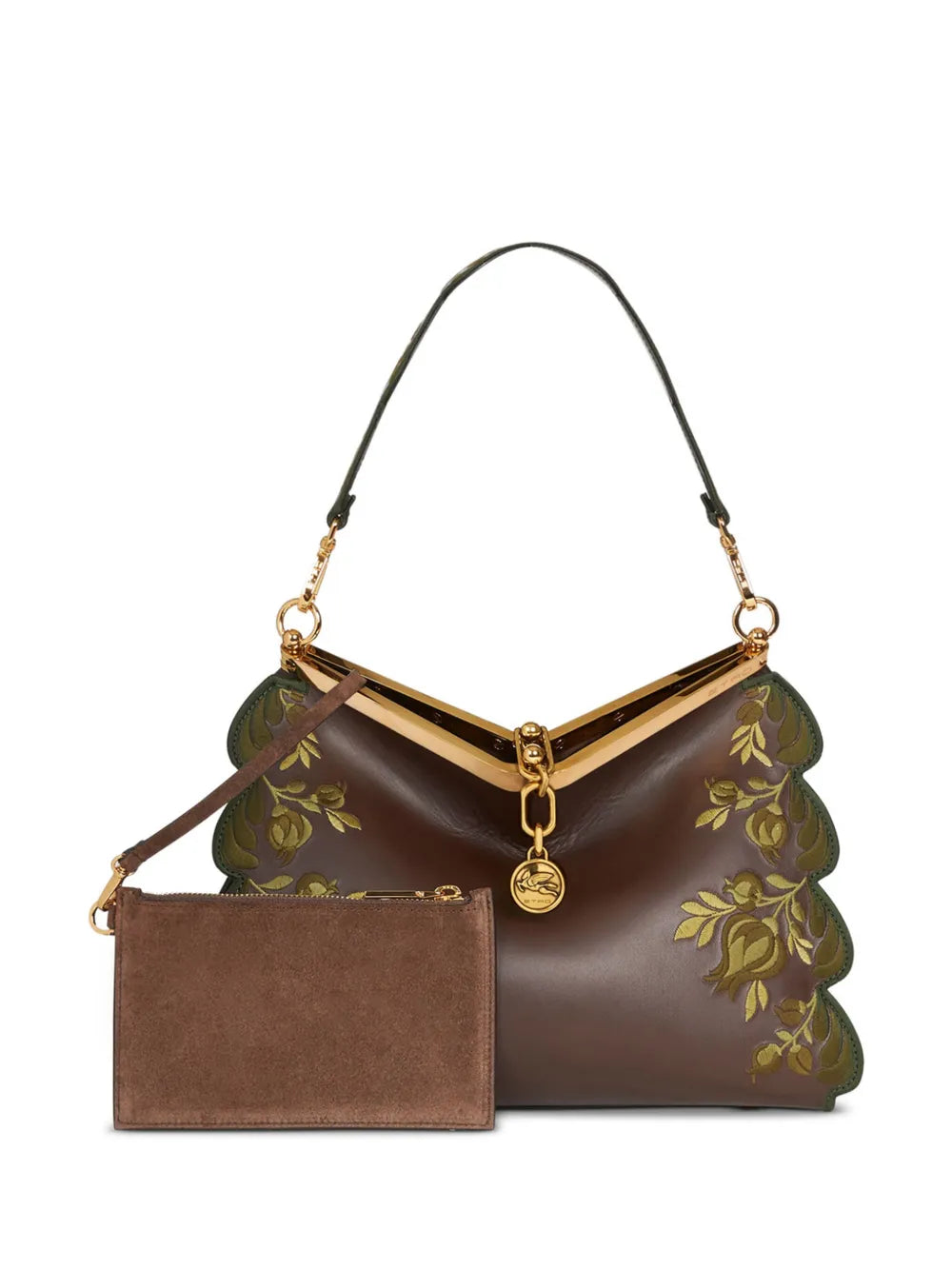medium embroidered Vela shoulder bag
