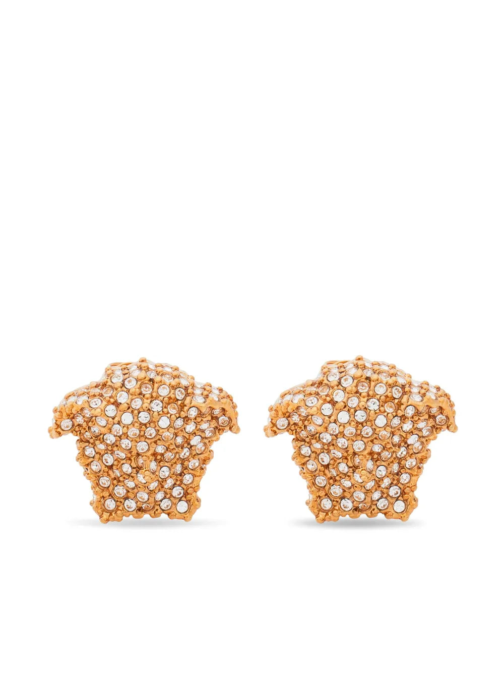 Medusa crystal-embellished earrings