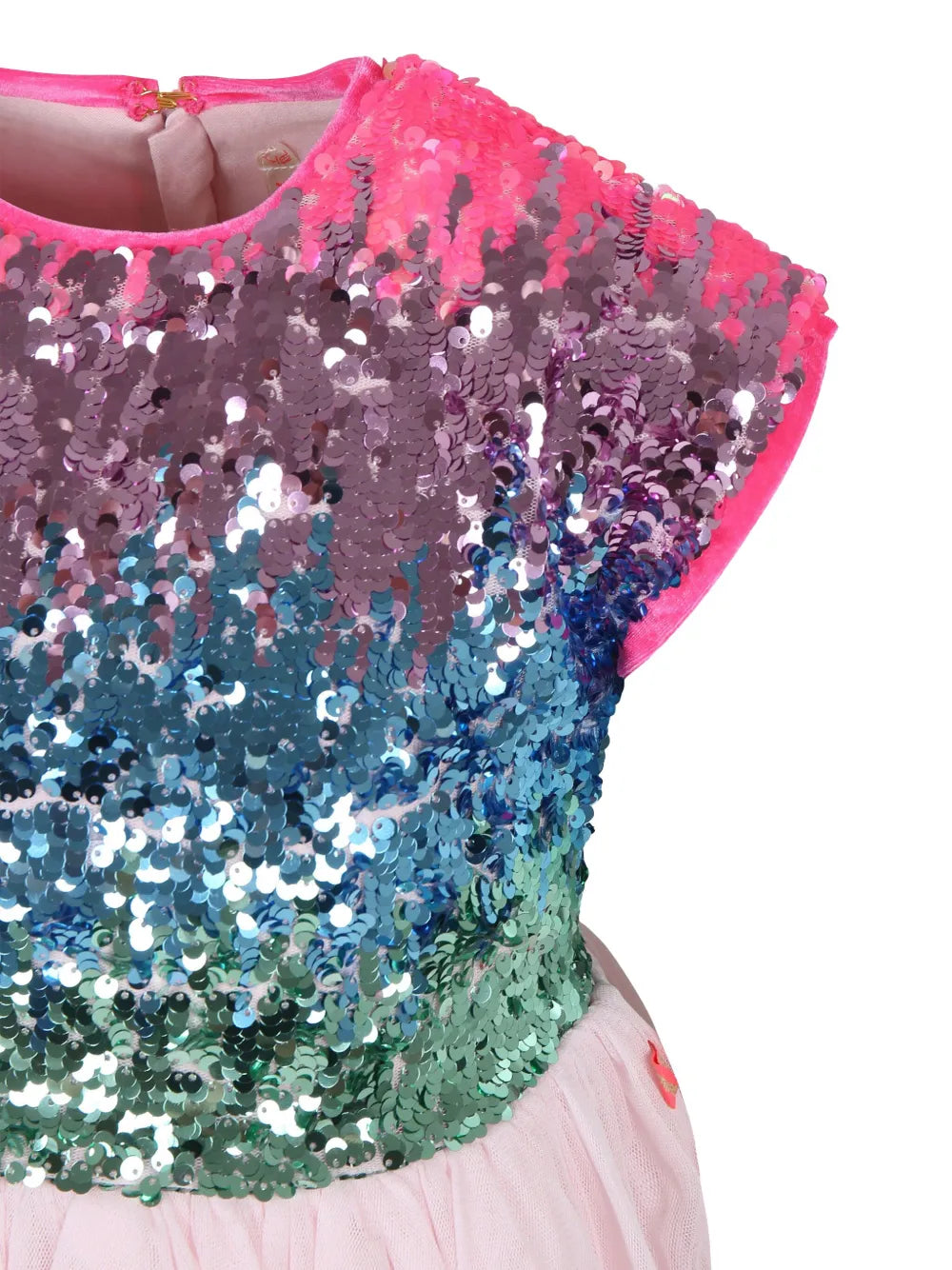 sequin-embellished cap-sleeve dress