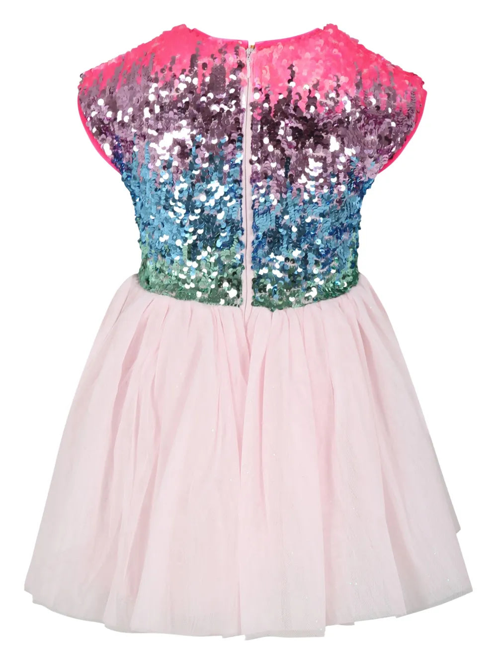 sequin-embellished cap-sleeve dress