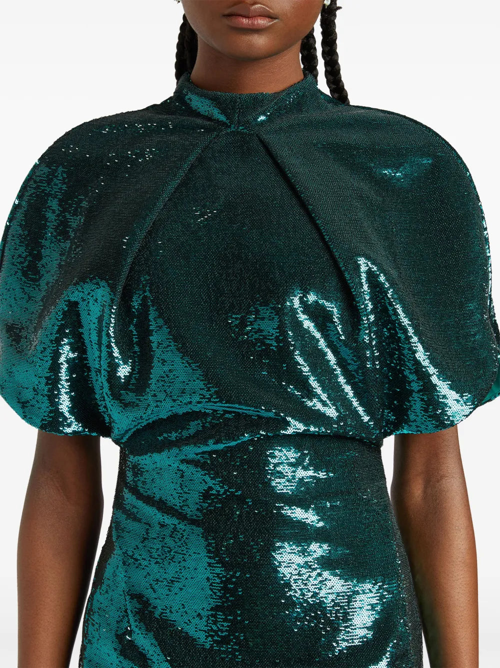 sequin-embellished midi dress