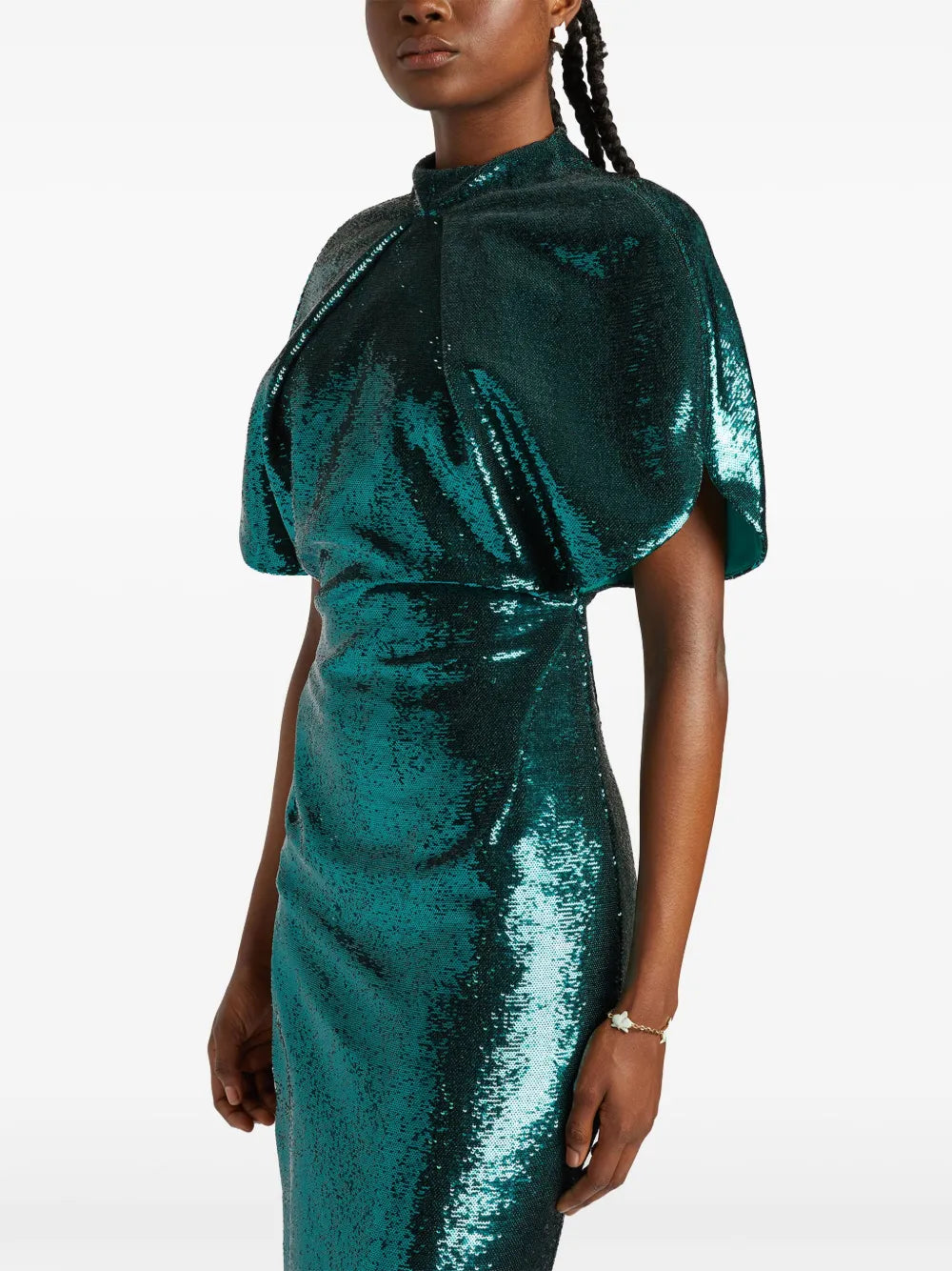 sequin-embellished midi dress