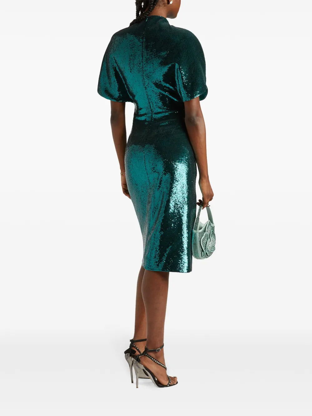 sequin-embellished midi dress