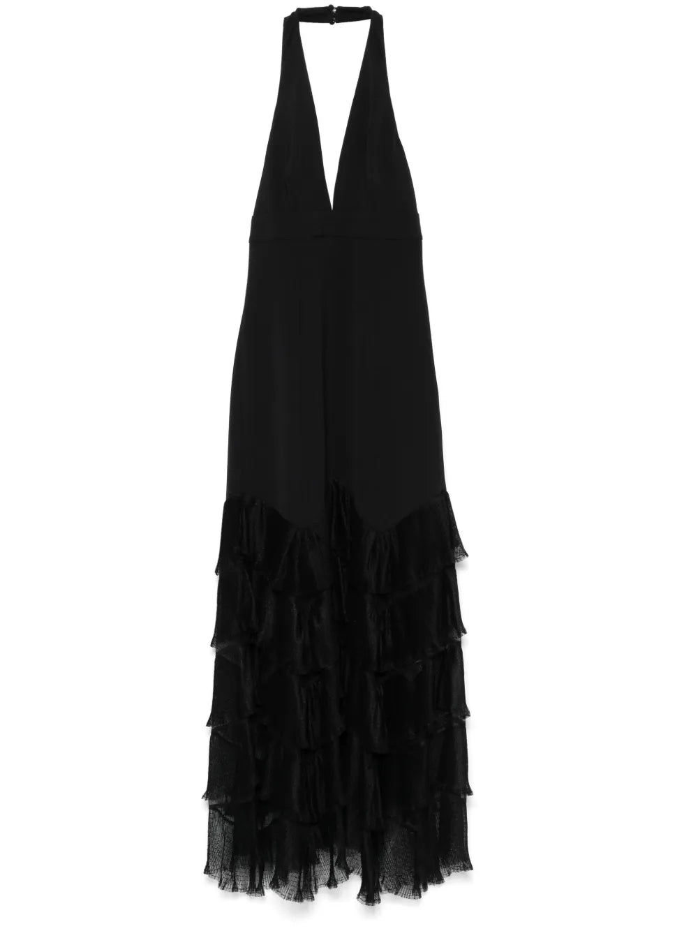 ruffled maxi dress