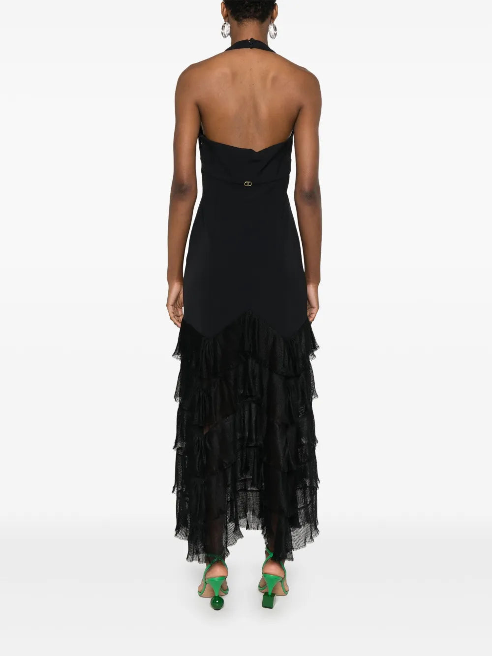 ruffled maxi dress