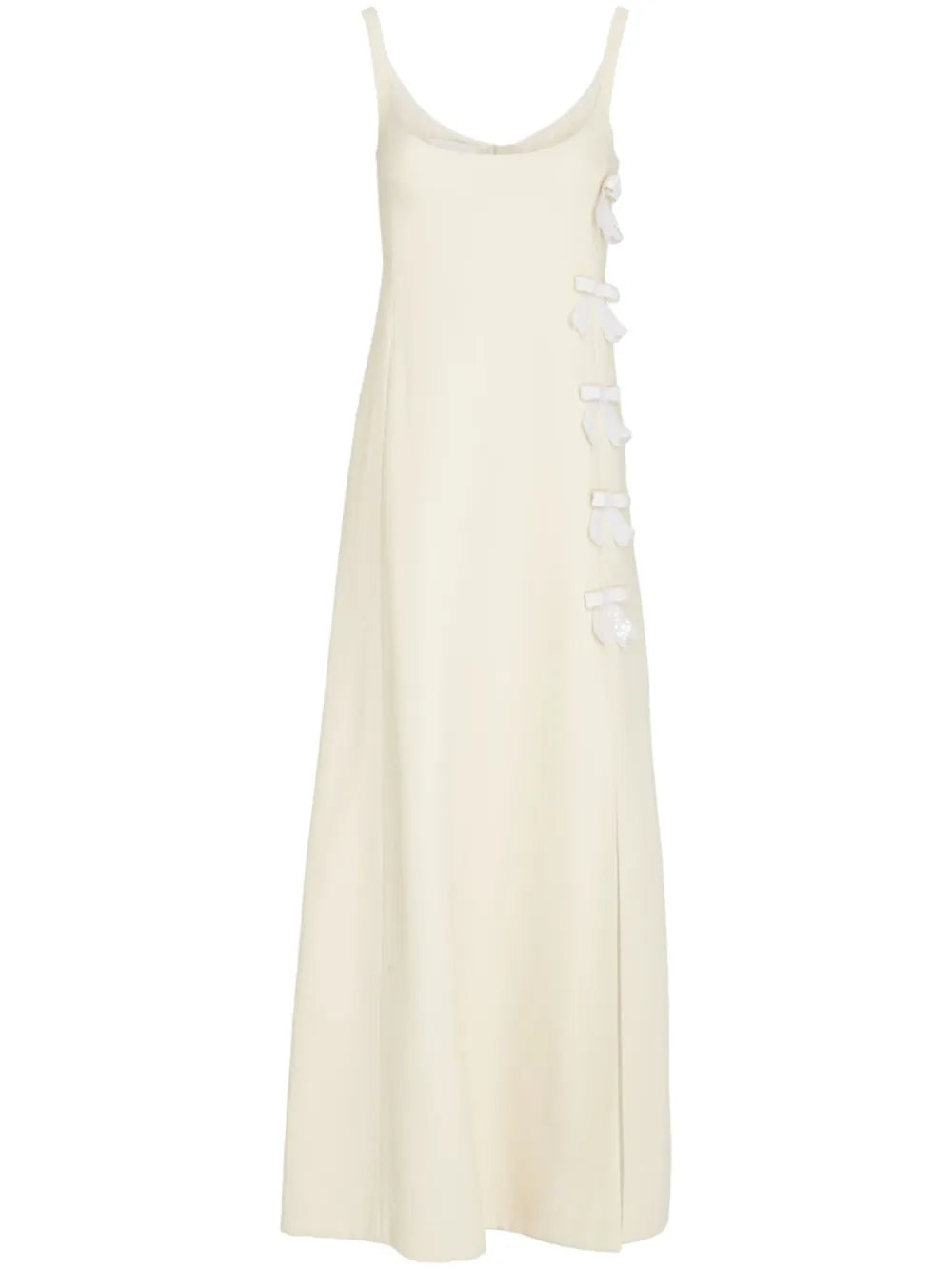 bow detailing long dress 