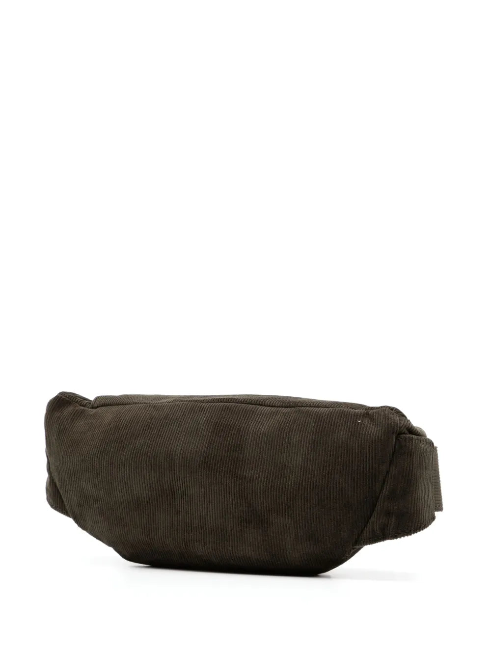 logo-patch corduroy belt bag