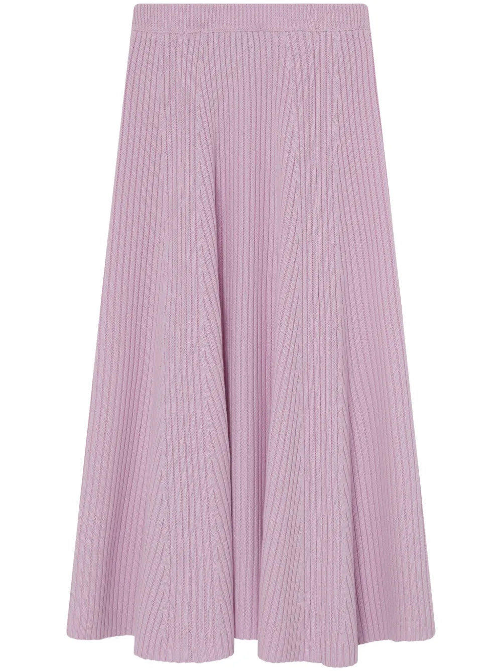 ribbed-knit skirt