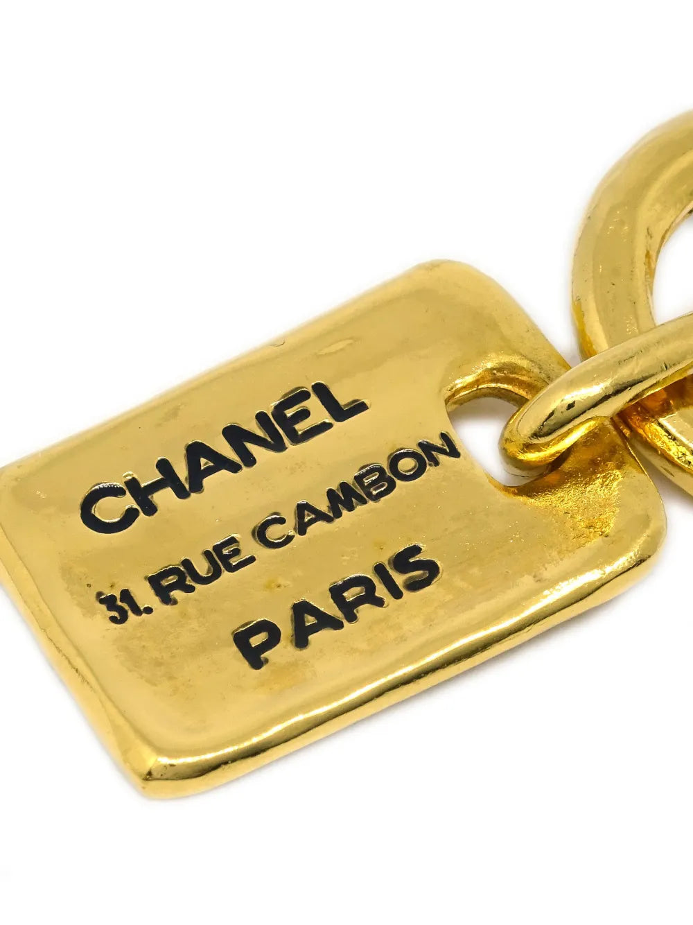 1980-1990 Rue Cambon plaque brooch