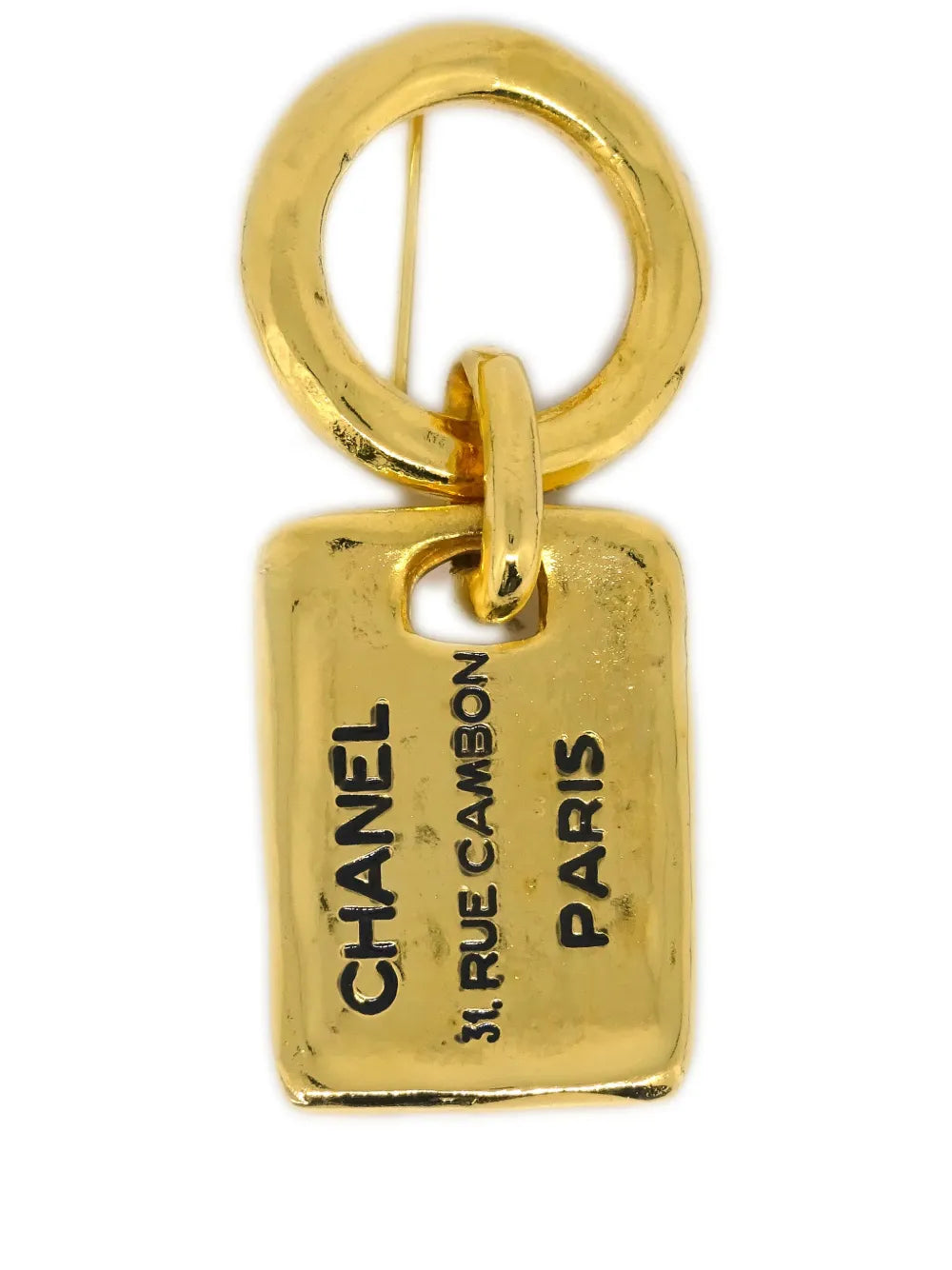 1980-1990 Rue Cambon plaque brooch
