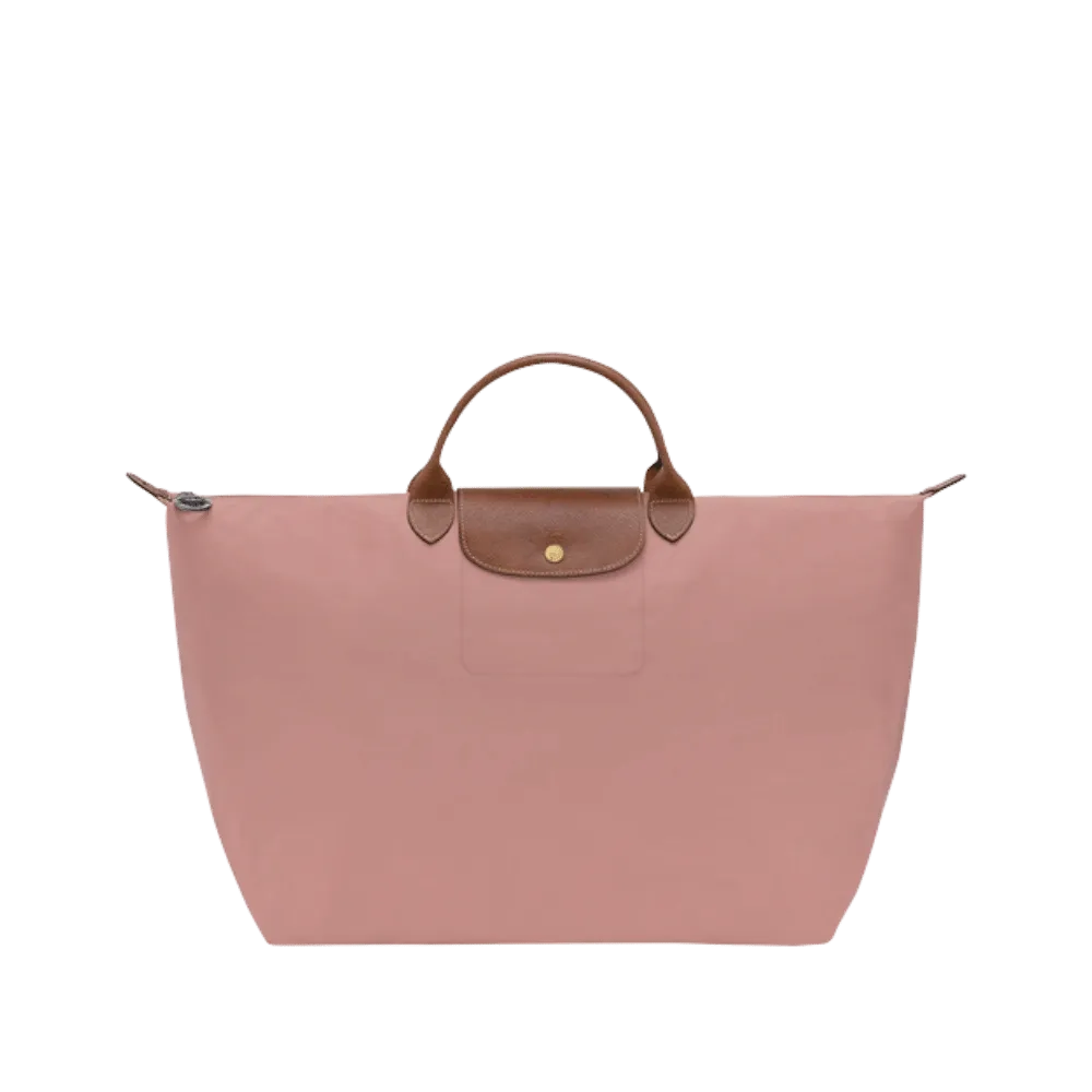 Longchamp Le Pliage Original M Handbag Pink Tea - Recycled canvas