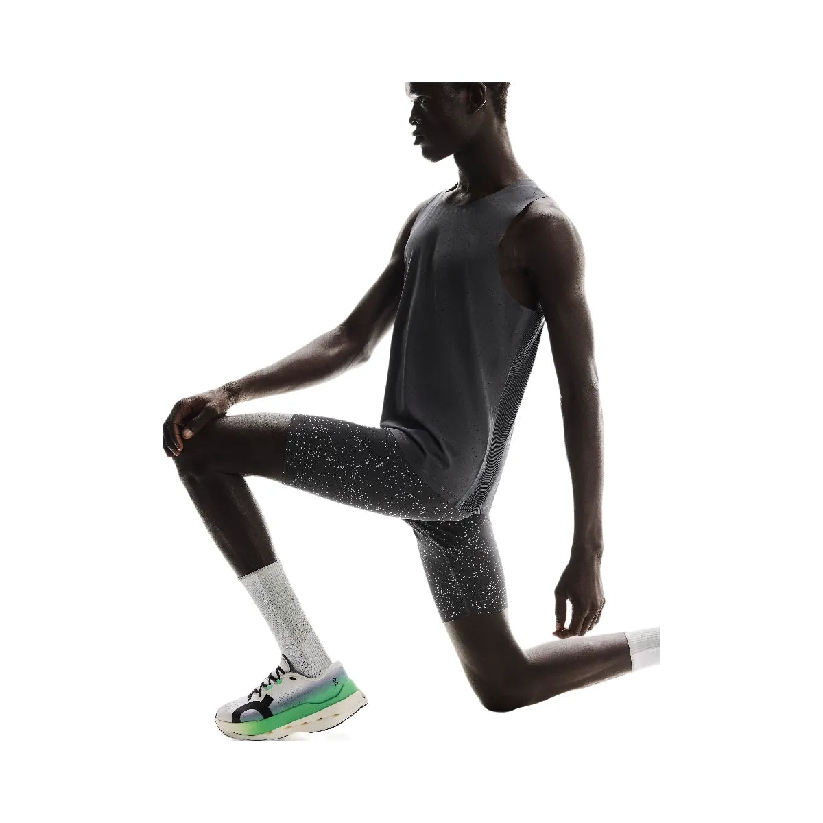 On Race Tights Half Iron Glacier