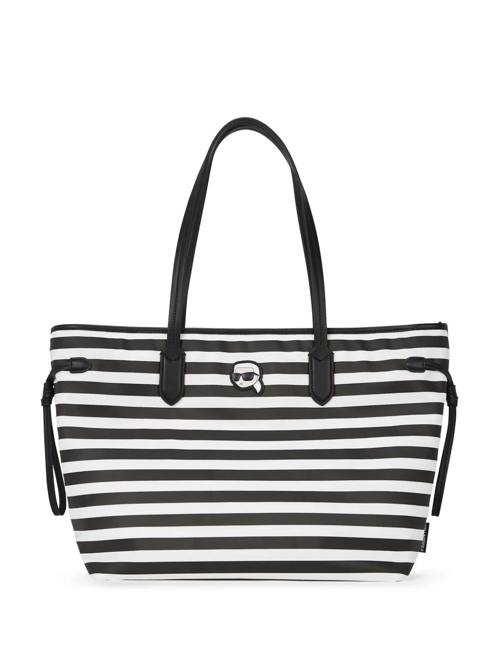 Ikon Karl striped tote bag