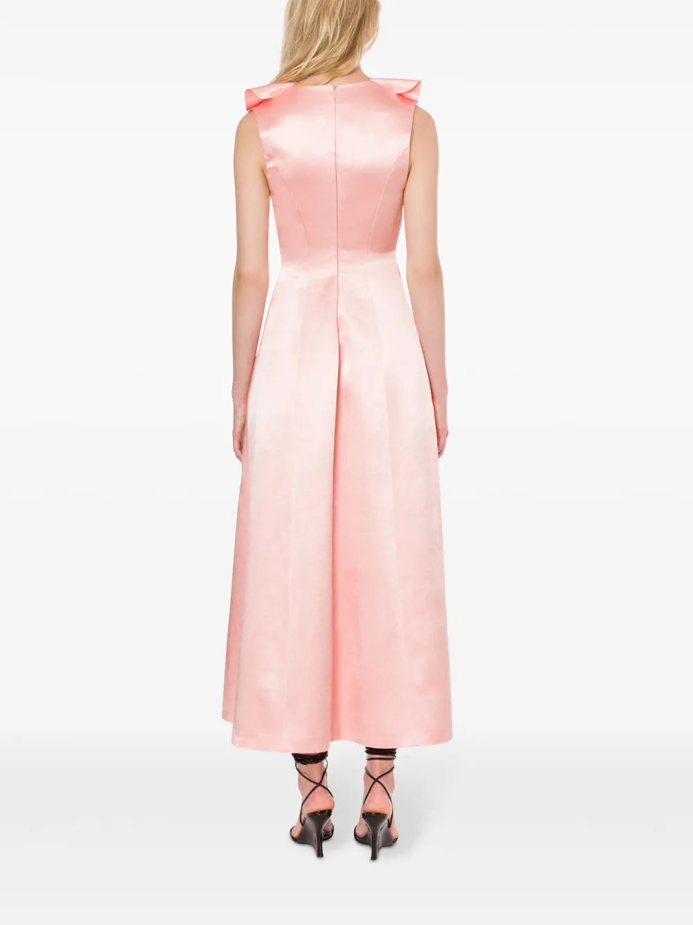satin midi dress