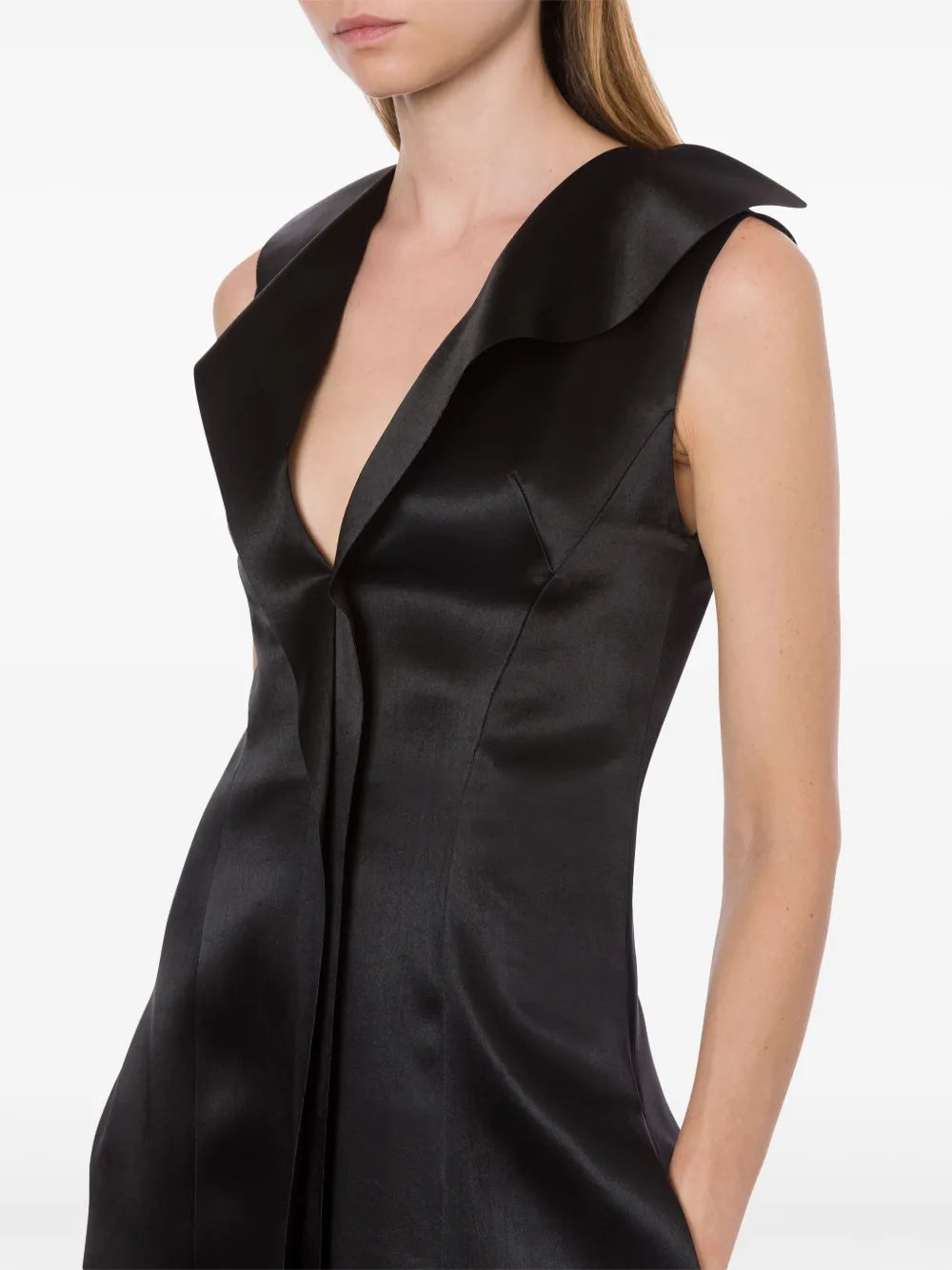 satin midi dress